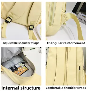 Detail view of adjustable straps, reinforced stitching, and spacious interior compartments