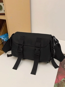 Fashion Unisex Oxford Cloth Messenger Bag Minimalist Streetwear Crossbody Bag Casual Waterproof Shoulder Bag For Daily Commuting Travel