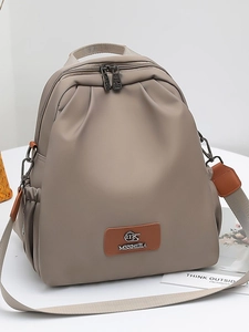 Zaino da Donna Minimalista in Pelle PU Stile Giapponese Pendolare Quotidiano Leggero Impermeabile Zaino da Viaggio Scuola