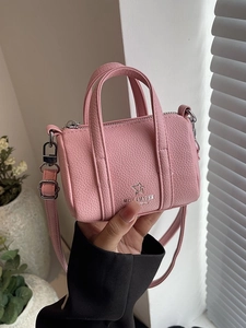 Fashion Mini Pillow Crossbody Bag Niche PU Leather Solid Color Stitching Small Boston Handbag Versatile Shoulder Bag