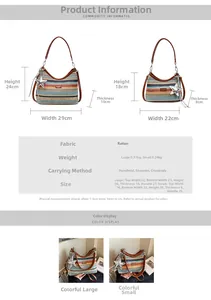 Tableau des tailles détaillé pour sacs de plage en paille avec dimensions et étoile