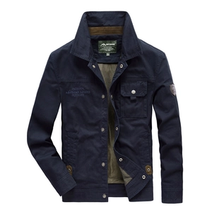 Men Outdoor Cotton Jacket Casual Workwear Multi Pocket Standing Collar Loose Fit Windproof Tactical Coat For Daily Travel