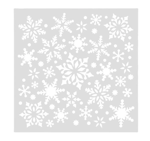 Reusable PET snowflake stencil template for Christmas painting and DIY holiday decoration