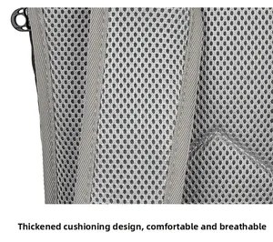 Detail of thickened cushion cotton and honeycomb breathable mesh for outdoor backpack