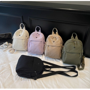 Minimalist lightweight nylon backpacks for commuting in five various stylish colors