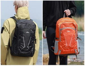 Detailed 40L hiking backpack showing ergonomic straps and durable outdoor fabric