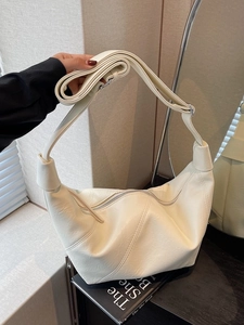 Chic beige hobo shoulder bag with textured faux leather and adjustable knot strap