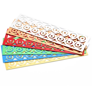 Close-up of laser-cut butterfly hollow napkin rings in six vibrant colors for events