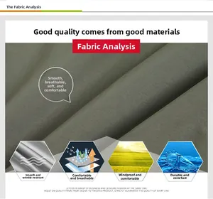 Vista macro del tessuto traspirante grigio-verde per gilet outdoor multitasche da uomo