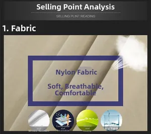 Detailed texture of khaki nylon fabric featuring breathable and wrinkle-resistant qualities