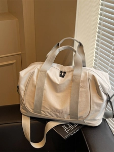 Sac de Voyage en Toile pour Femmes Grande Capacité Léger Imperméable Sport Gym Sac Extensible Pliable Bagage Rangement Sac à Main