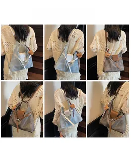 Tragevarianten der minimalistischen Tragetasche als Schultertasche oder Rucksack