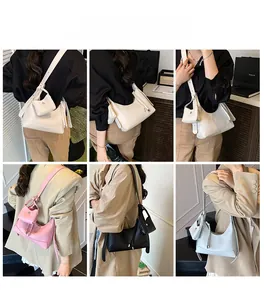 Fashionable minimalist crossbody bag set shown in various stylish lifestyle outdoor settings