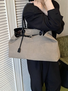 Borsa Tote in Tela ad Alta Capacità da Donna Moda Semplice Borsa da Viaggio Borsa a Tracolla Resistente per Pendolarismo e Shopping
