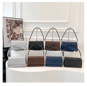 Fashionable small crossbody bags with exotic snake pattern texture in multiple colors