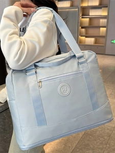 Large Capacity Oxford Cloth Travel Bag For Women Waterproof Dry Wet Separation Gym Sports Shoulder Bag Foldable Duffel Bag