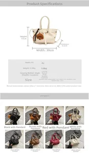 Guide détaillé des dimensions pour sac bandoulière plissé femme avec mesures et sangles