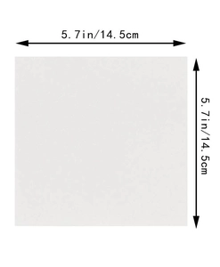 5.7-inch square white pearl paper wedding invitation insert for personalized card writing