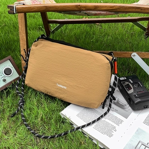 Fashion Nylon Crossbody Bag With Braided Strap Durable Small Shoulder Bag For Casual Outdoor Cycling Travel Daily Use
