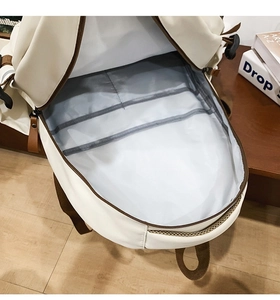 Top view of the spacious main compartment with internal pockets for backpack organization