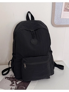 Sac à Dos Décontracté en Nylon de Style Japonais pour Femmes Grande Capacité Cartable Étudiant de Lycée Sac de Voyage Léger