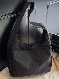 Women Large Capacity Canvas Tote Bag Minimalist Washed Wrinkle Style Shoulder Bag Daily Commuter Hobo Handbag Travel Shopping Bag