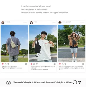 Detalle de bolsos bandolera modernos en blanco y negro usados por modelos masculinos y femeninos