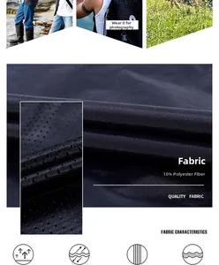 Detail of breathable mesh fabric and 10% polyester blend on outdoor photography vest