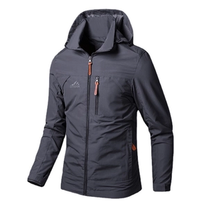 Men's Outdoor Military Style Jacket Polyester Hooded Coat Waterproof Windproof Casual Sport Outwear For Spring Autumn