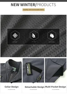 Detail of outdoor vest featuring breathable mesh lining and a mountain logo patch
