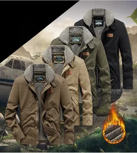 Close-up showing four colors of men's N1 deck jacket with thick fleece lining