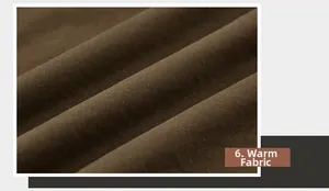 Close-up of thick thermal fabric with brown twill texture for N1 deck jacket