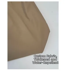 Détail de la toile de coton kaki épaisse et hydrofuge pour sac fourre-tout