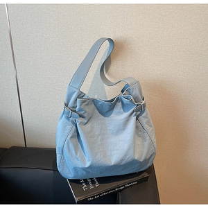 Minimalist Lightweight Nylon Tote Bag For Women Large Capacity Casual Shoulder Bag Commuting Handbag Daily Purse