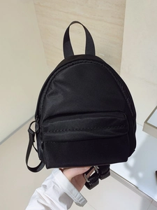 Women's Mini Nylon Backpack Lightweight Casual Solid Color Travel Shoulder Bag For Outdoor Daily Use Ladies Fashion Small Bookbag