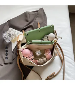 Interior view of large capacity tote bag showing spacious compartments and storage