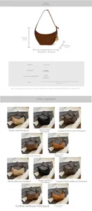 Size guide for leopard print hobo bag with detailed dimensions and material specifications