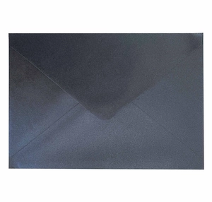 Classic dark grey gummed invitation envelope with textured matte finish for cards