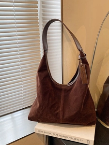 Grand Sac à Main en Cuir PU Dépoli pour Femme Sac Sous le Bras Vintage Hobo Couleur Unie Fourre-tout Décontracté Quotidien