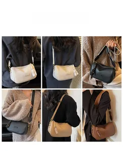 Plusieurs vues de sacs Boston en cuir litchi en blanc, noir, kaki et marron classique