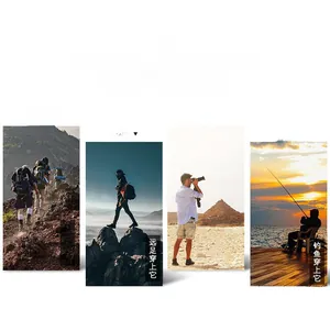 Outdoor utility vest scenes for hiking, photography, fishing and active adventures
