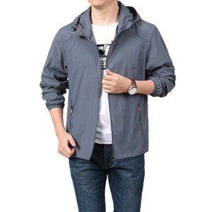 Men Hooded Sun Protection Jacket Summer Quick Dry Breathable Outdoor Windbreaker Plus Size Fishing Coat Casual Sport Jacket