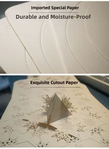 Detailed laser-cut pattern on high-quality moisture-resistant paper for Halloween decor