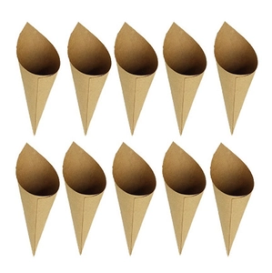 Wedding Confetti Cones Kraft Paper Petal Cones For Marriage Party DIY Lace Flower Cones Holders Wedding Decoration Supplies