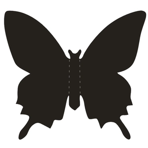 3D hohle schwarze Schmetterling Wandaufkleber mit Laserschnitt für Hochzeitsdekoration