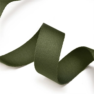 Detailed close-up of army green woven nylon strap texture for casual crossbody bags