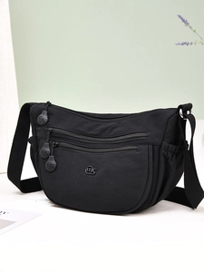 Damen Leichte Wasserdichte Nylon Umhängetasche Lässige Teigtaschen-Form Messenger Bag Multi-Taschen Schultertasche Reisen Handtasche