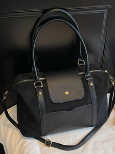 Sac Fourre-tout Vintage Dépoli Grande Capacité pour Femmes Cuir PU Épissage Sac à Bandoulière Épaule Rétro Sac à Main