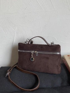 Women Suede Textured PU Leather Crossbody Bag Retro Minimalist Small Square Handbag With Zipper Adjustable Strap Accessory