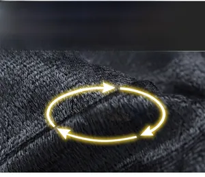 Close-up of deep gray fleece lining material for men leather jacket showing warm texture